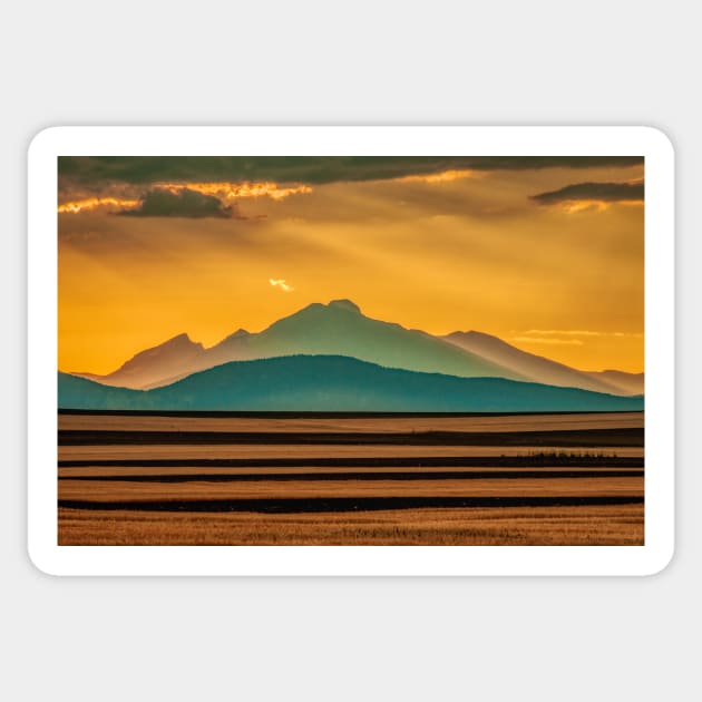 Sunset Music On The Colorado Plains Sticker by nikongreg